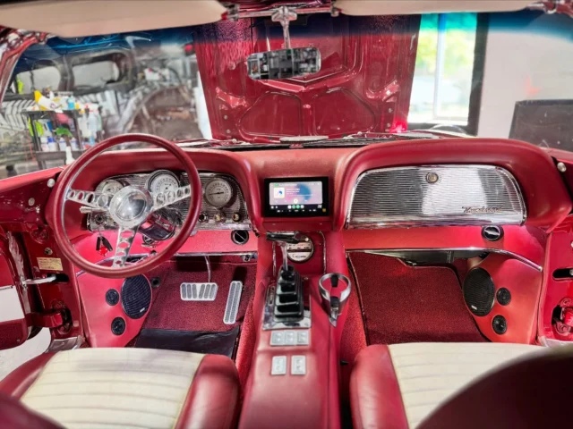 Audiosmith custom audio build for a 1959 Ford Thunderbird. Featuring a Sony XAV-AX9000 head unit feeding Mosconi ONE six-channel and mono amplifiers, running a Gladen Sigma 3-way active system. Every Hilt enclosure was hand-built for precision fit and tuned performance — a perfect balance of vintage style and high-end sound.

#Ford #ClassicCar #ClassicCars #VintageCars #RetroRide #OldSchoolCool #Restomod #MuscleCar #HotRod #CustomCar #CarRestoration #CarShow #ClassicCarRestoration #AutoRestoration #CarCulture #CarAudio #CarAudioLife #CustomStereo #CustomAudio #CarAudioBuild #CarAudioInstallation #SoundSystem #CustomSoundSystem #AudioUpgrade #CarMods #AudioFabrication #Audiosmith #CarEnthusiast #ClassicFord #CarCommunity